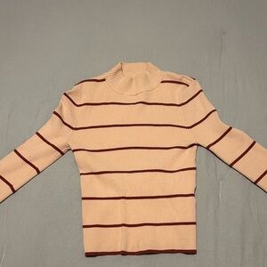 Minkpink ribbed long sleeve striped top
